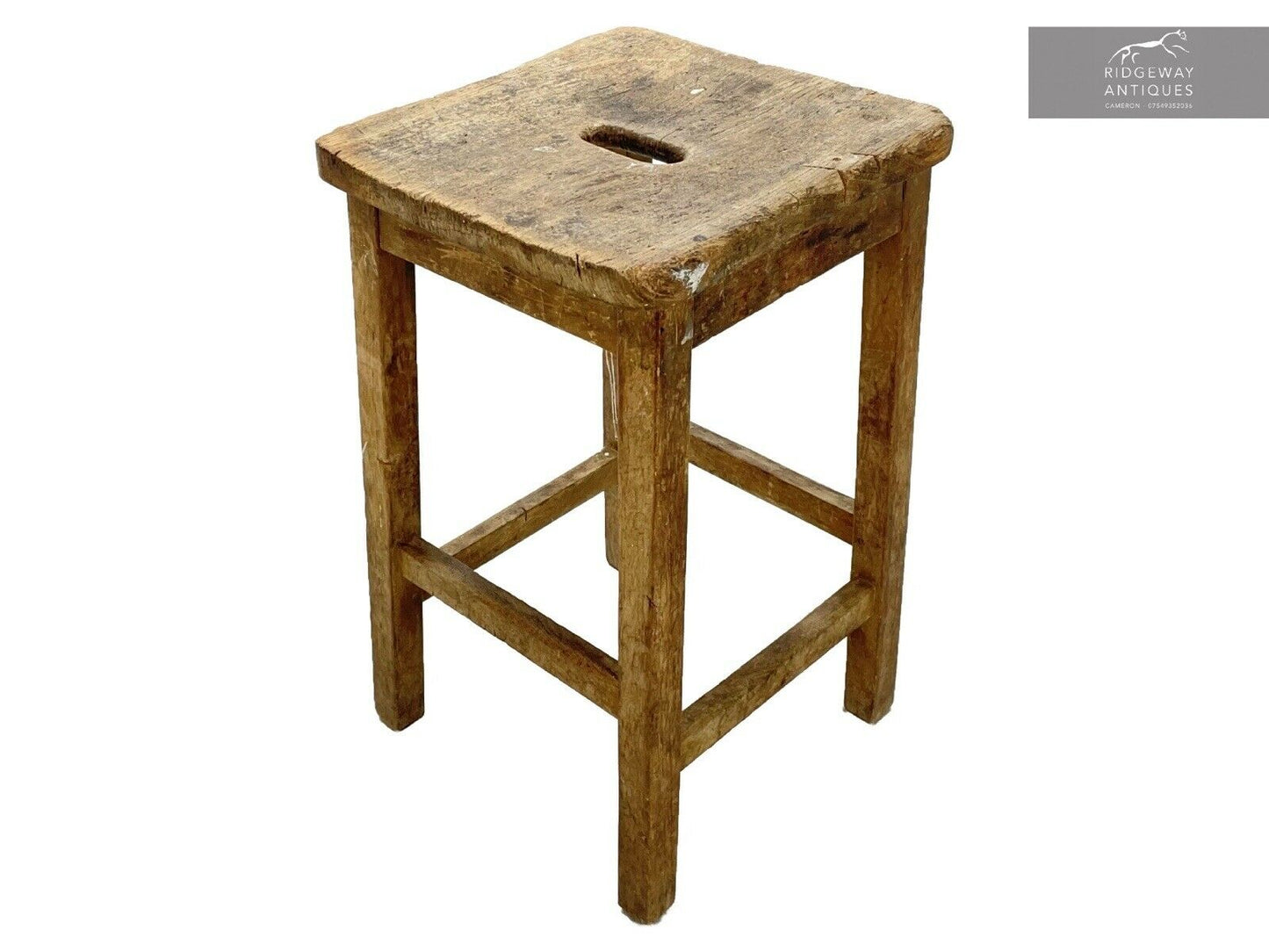 Vintage Mid Century Lab Stool - Short
