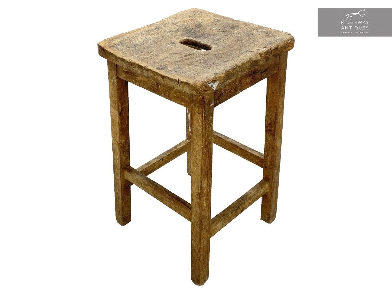 Vintage Mid Century Lab Stool - Short