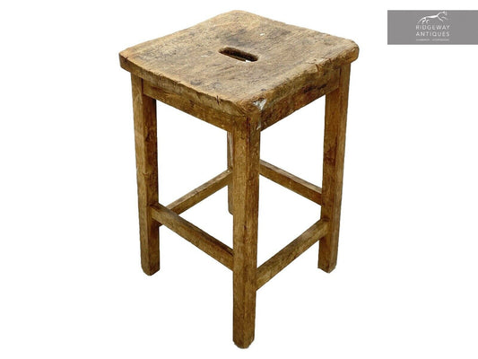 Vintage Mid Century Lab Stool - Short