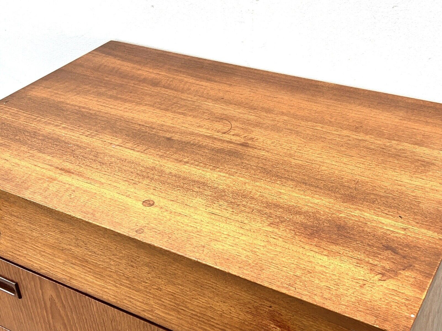 Nathan, Mid Century Teak Tallboy / 5 Drawer Chest of Drawers