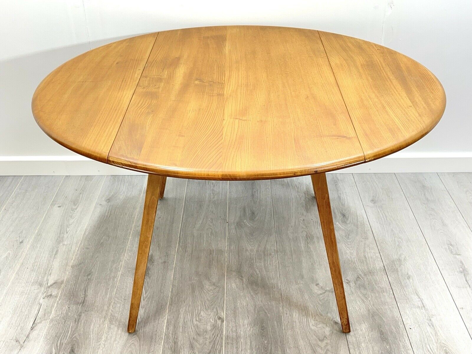 Ercol Model 384, Retro Drop Leaf Oval Dining Table