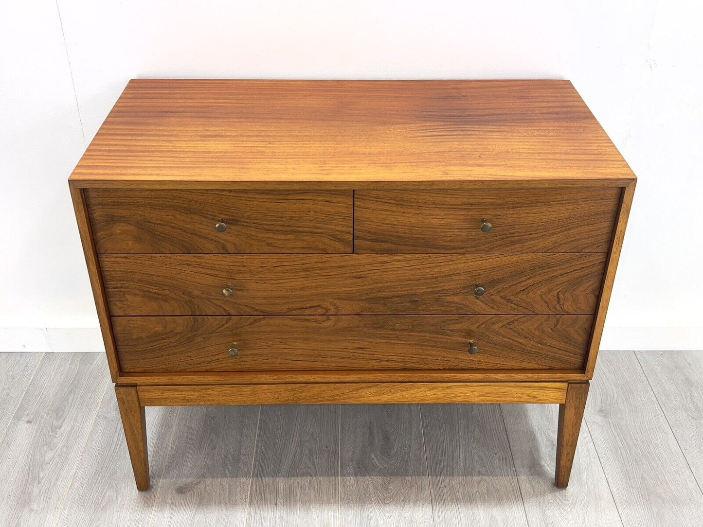 Peter Hayward for Uniflex, Mid Century, Walnut Chest of Drawers