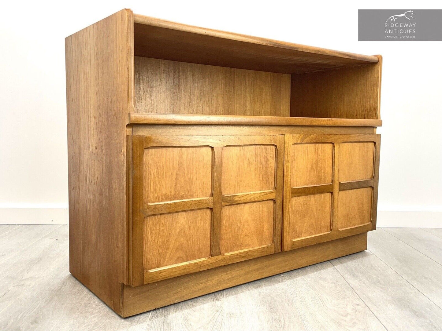 Nathan / Parker Knoll Squares, Mid Century Teak Compact Sideboard / Cupboard