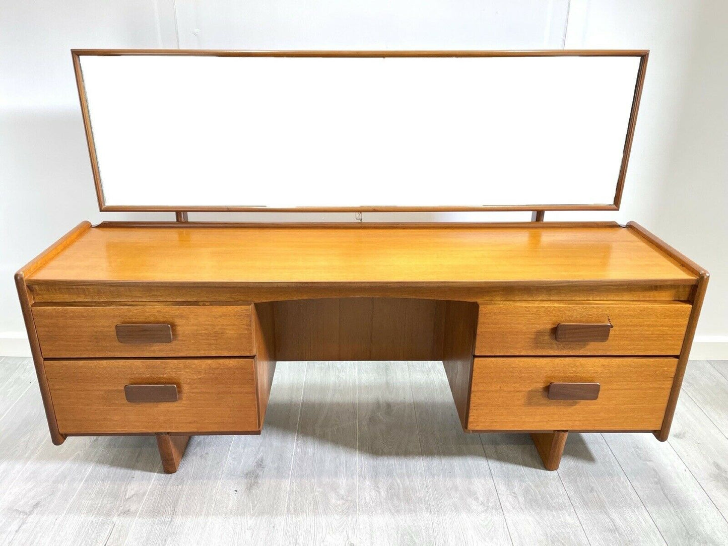 White and Newton, Retro Teak Dressing Table with Mirror