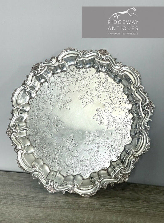 Silver Salver/Tray By Barker Brothers, Birmingham 1894 - 628g