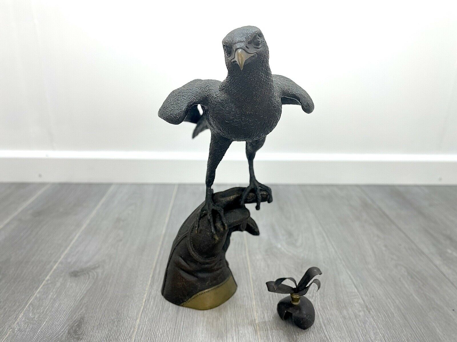 Bronze Falcon, Perched Upon a Falconers Glove - In The Manner of Gallo