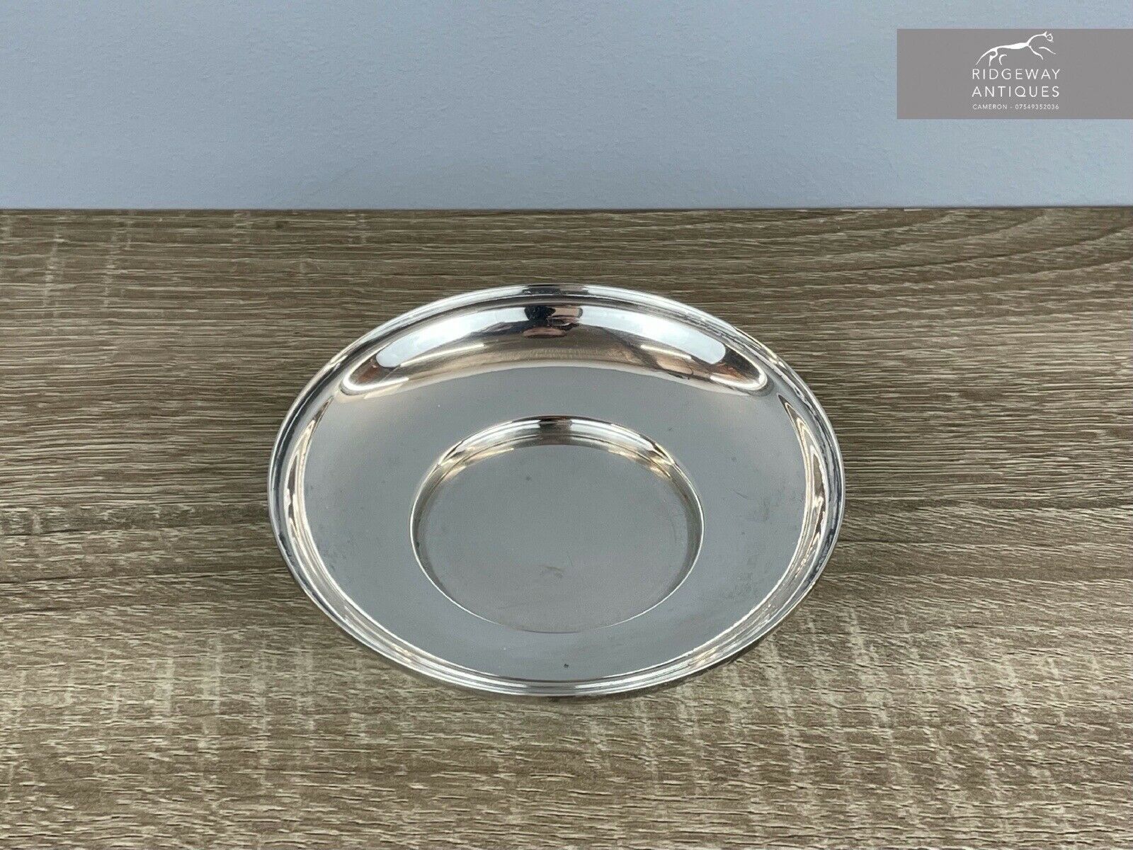 Silver Saucer By Holland, Aldwinckle & Slater, London 1928