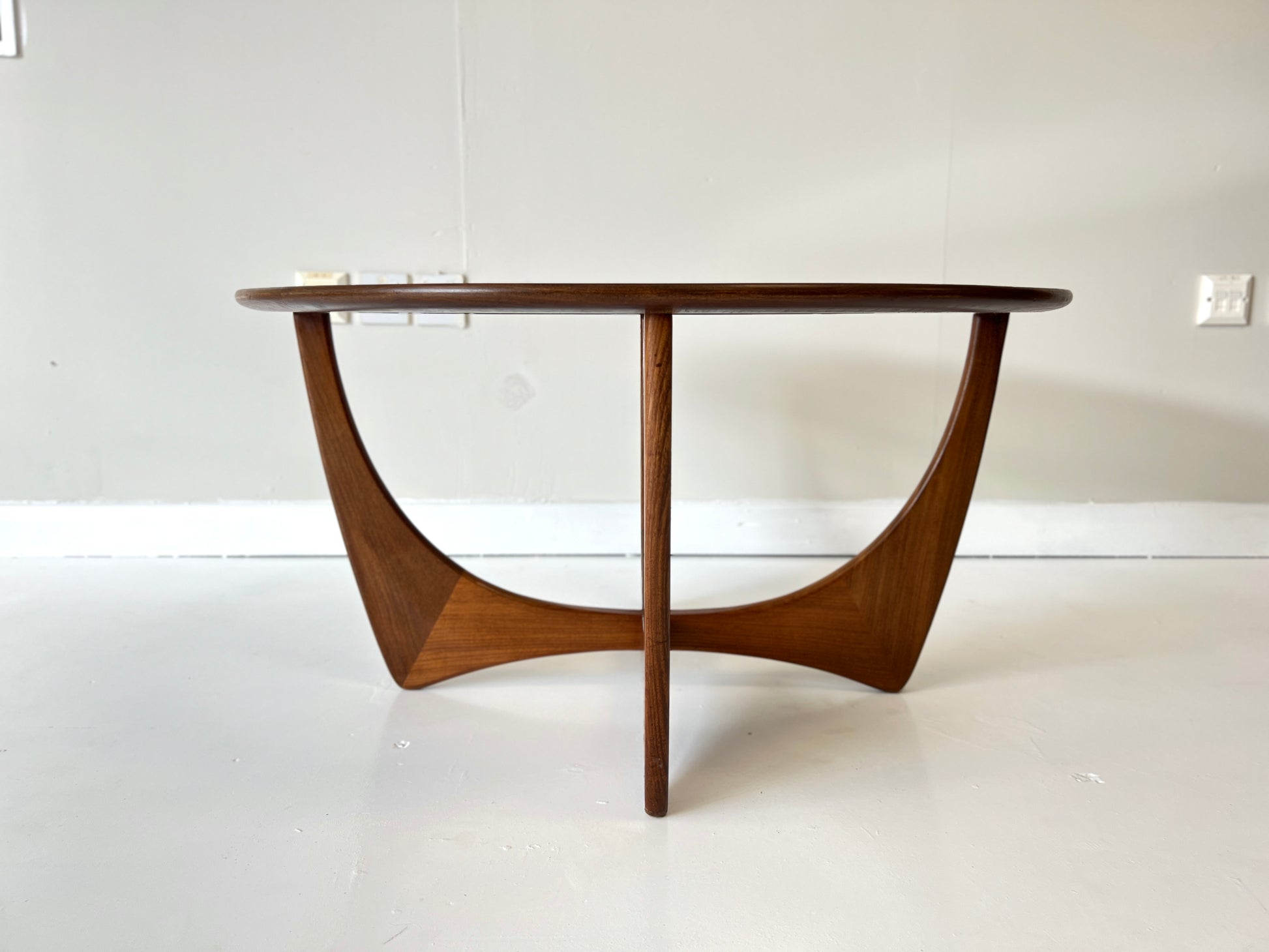 G Plan Astro, Round Teak & Glass Coffee Table