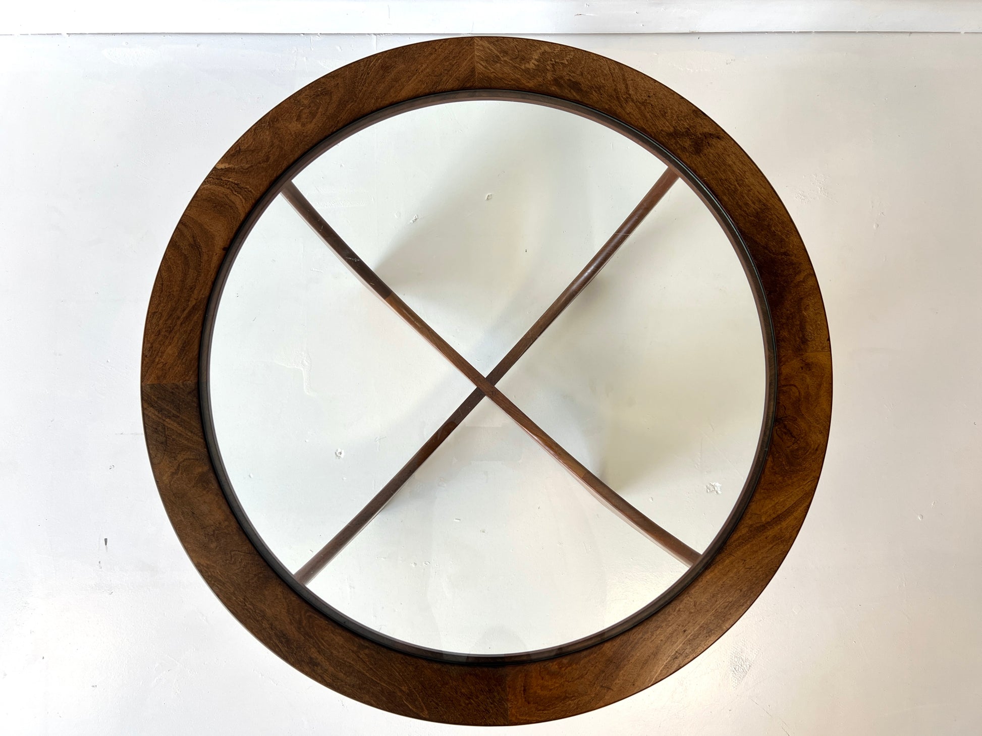 G Plan Astro, Round Teak & Glass Coffee Table