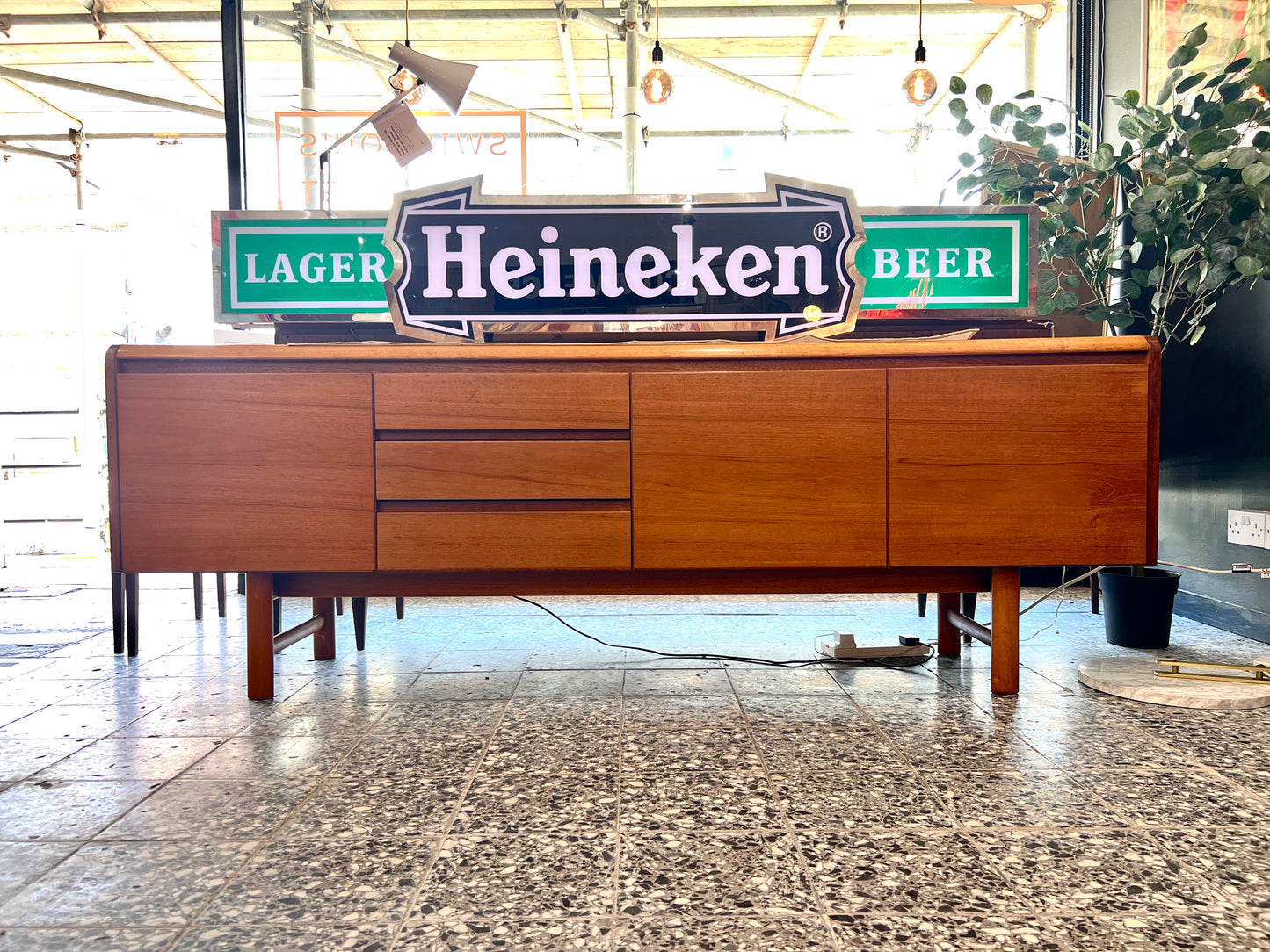 White & Newton Petersfield Teak Sideboard, Mid Century Modern