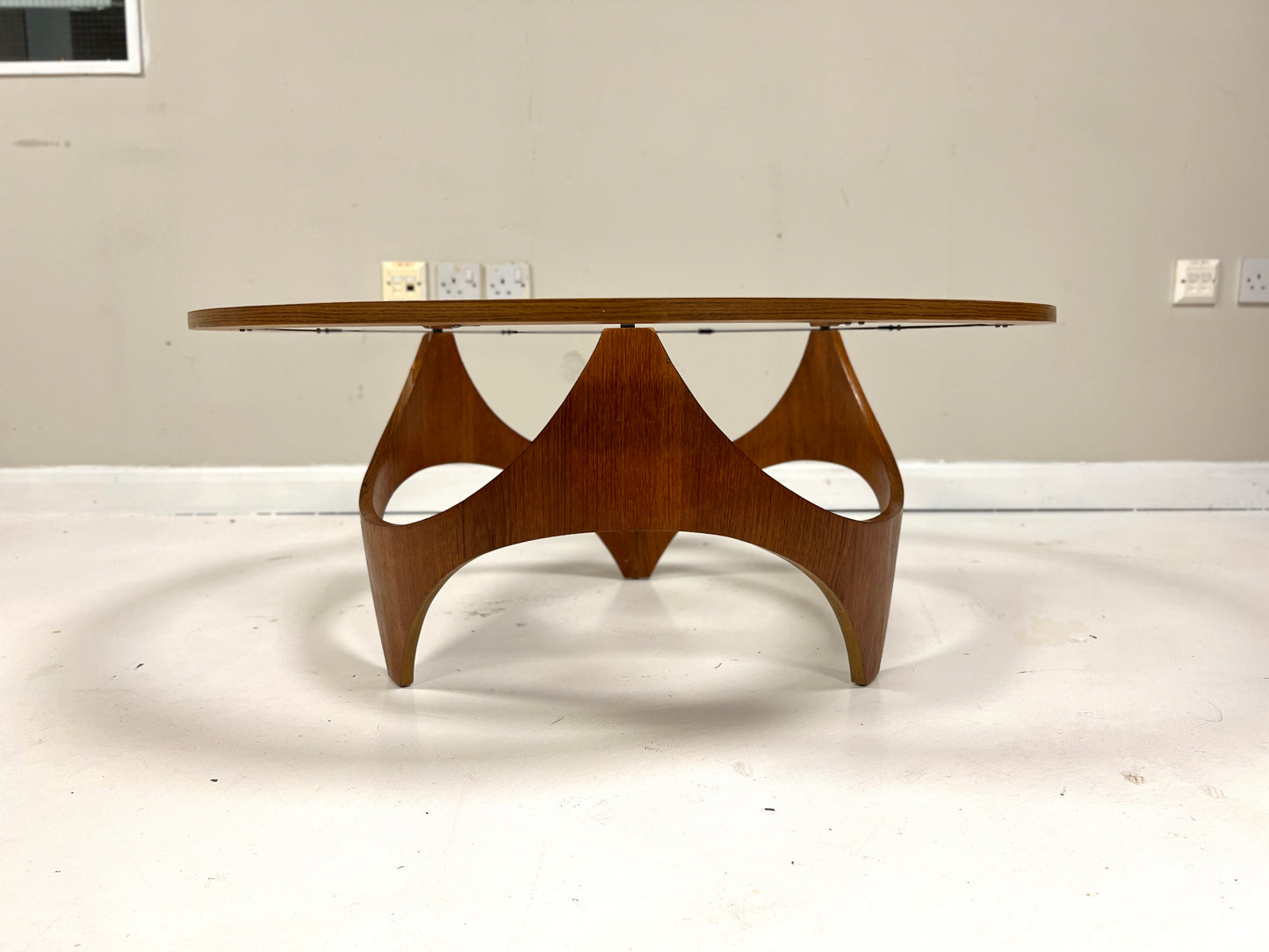 Henry P. Glass, Biomorphic Teak Coffee Table