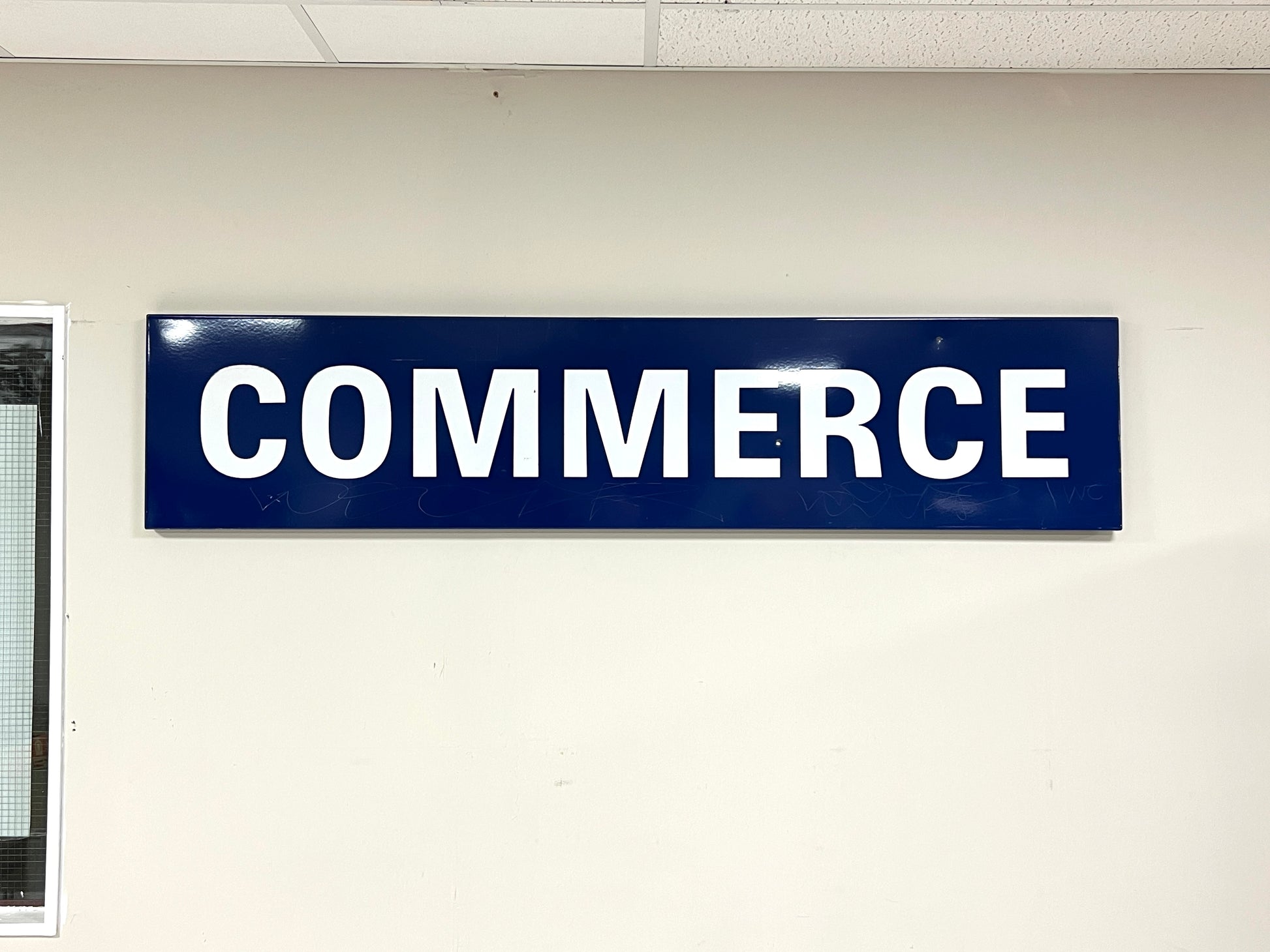 Paris Metro, Salvaged ‘Commerce’ Sign