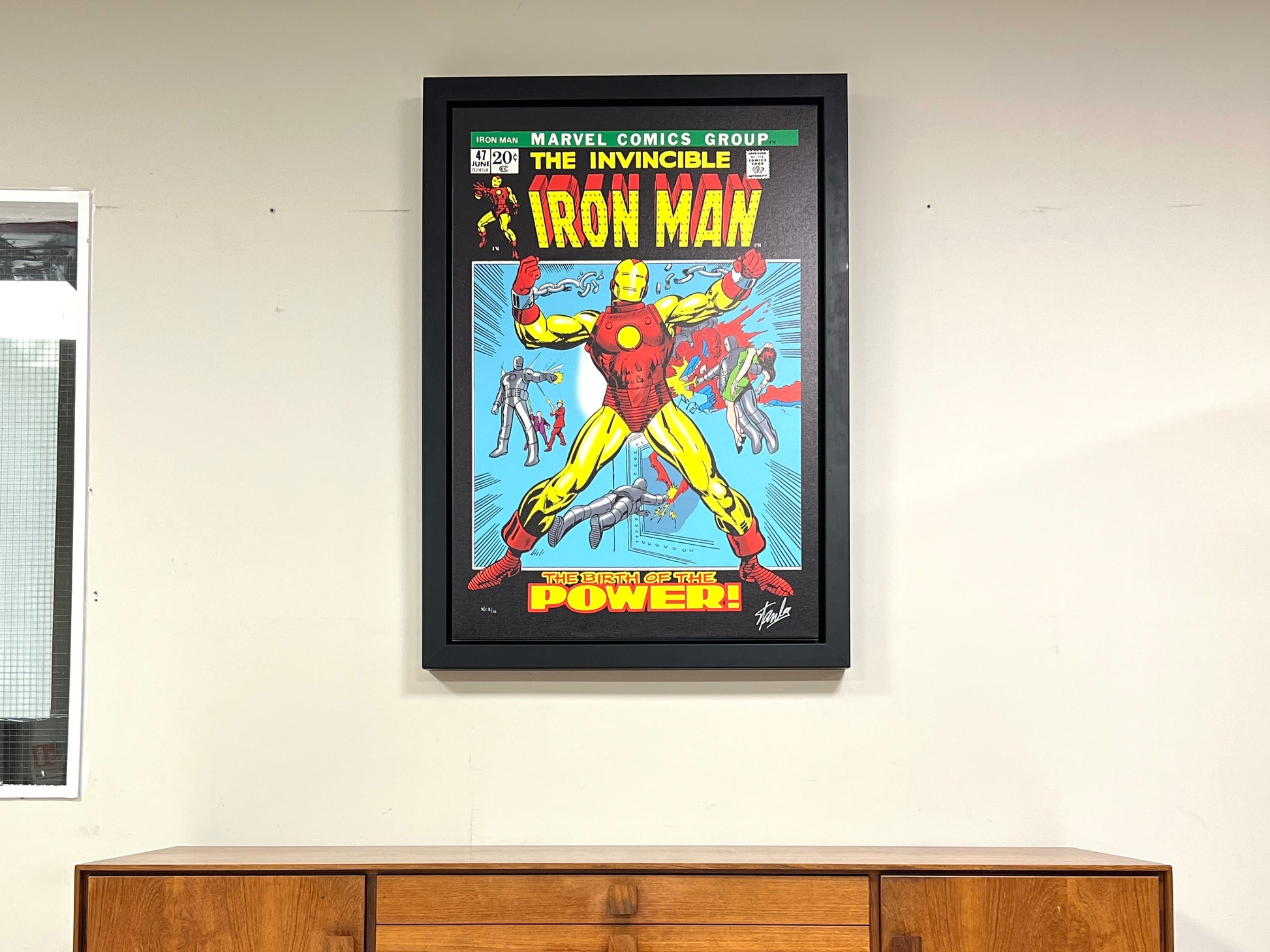 Washington Green Fine Art, Marvel The Invincible Iron Man, Framed Canvas Print