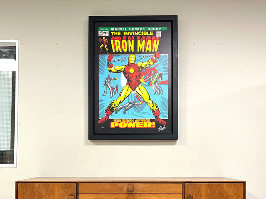 Washington Green Fine Art, Marvel The Invincible Iron Man, Framed Canvas Print