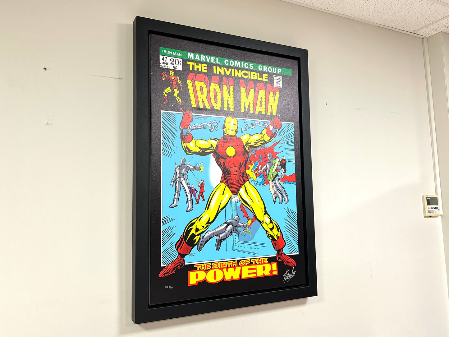 Washington Green Fine Art, Marvel The Invincible Iron Man, Framed Canvas Print