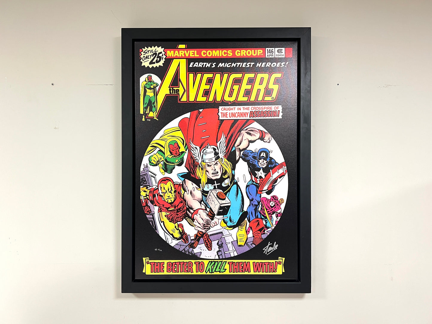 Washington Green Fine Art, Marvel The Avengers, Framed Canvas Print