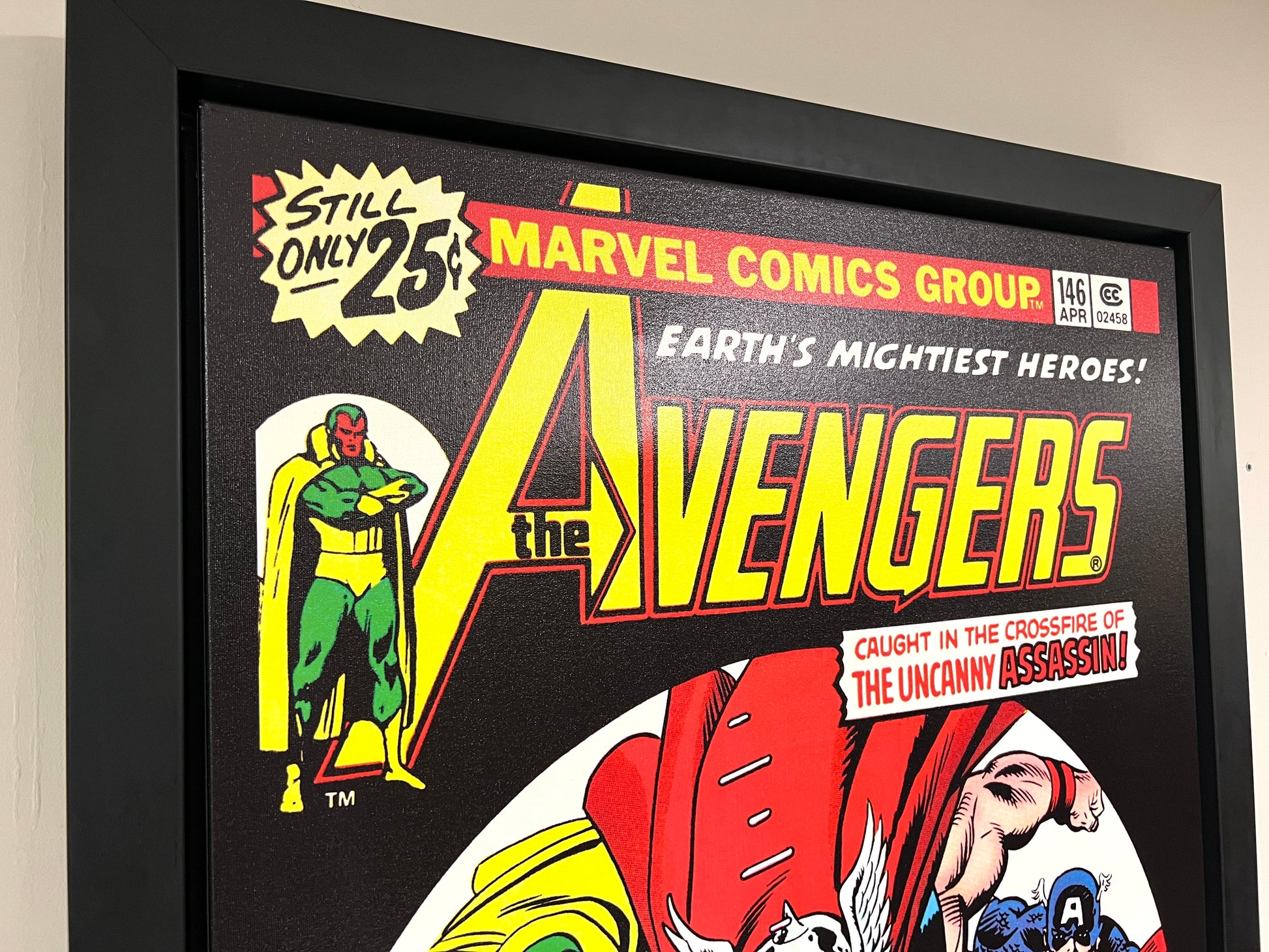 Washington Green Fine Art, Marvel The Avengers, Framed Canvas Print