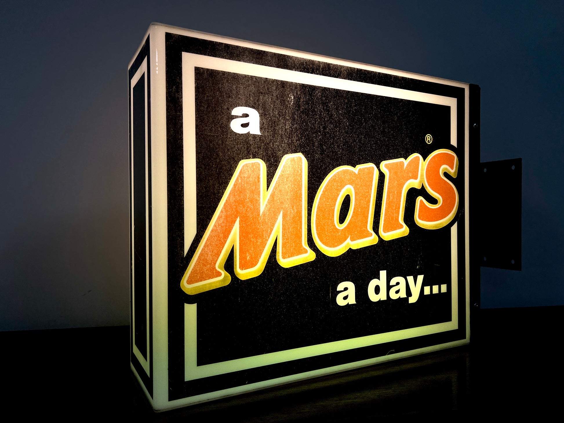 ‘a Mars a day…’, Vintage Illuminated Advertising Sign