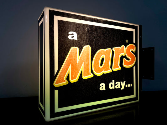 ‘a Mars a day…’, Vintage Illuminated Advertising Sign