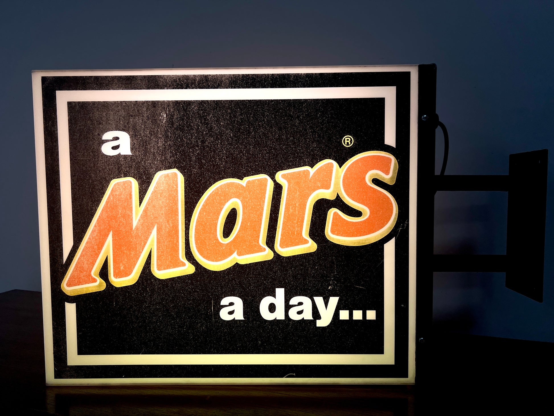 ‘a Mars a day…’, Vintage Illuminated Advertising Sign