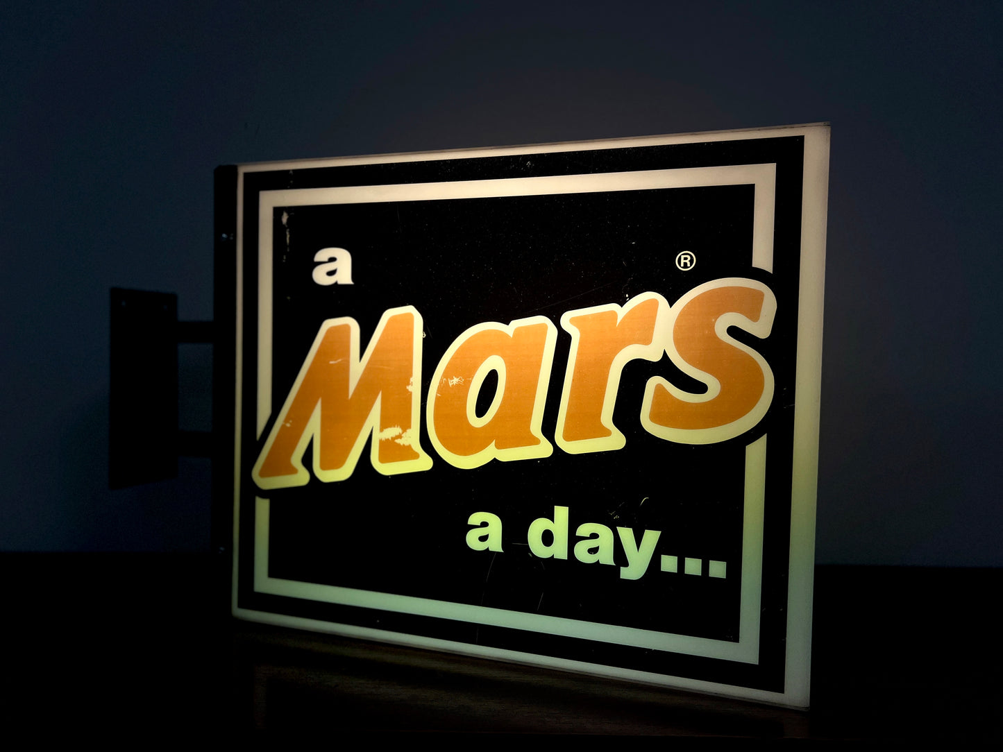 ‘a Mars a day…’, Vintage Illuminated Advertising Sign