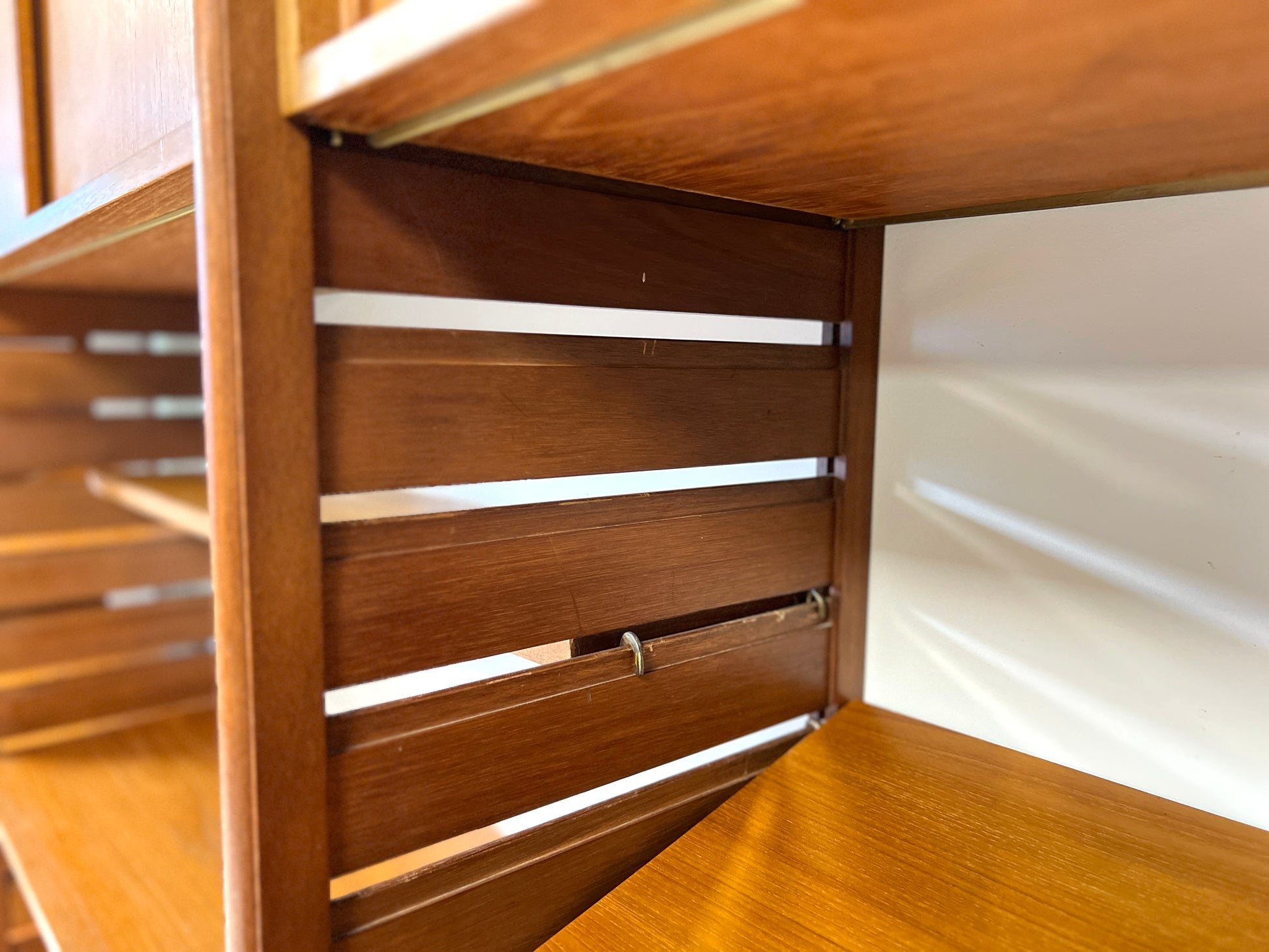 Staples Ladderax, Mid Century Teak Modular Shelving