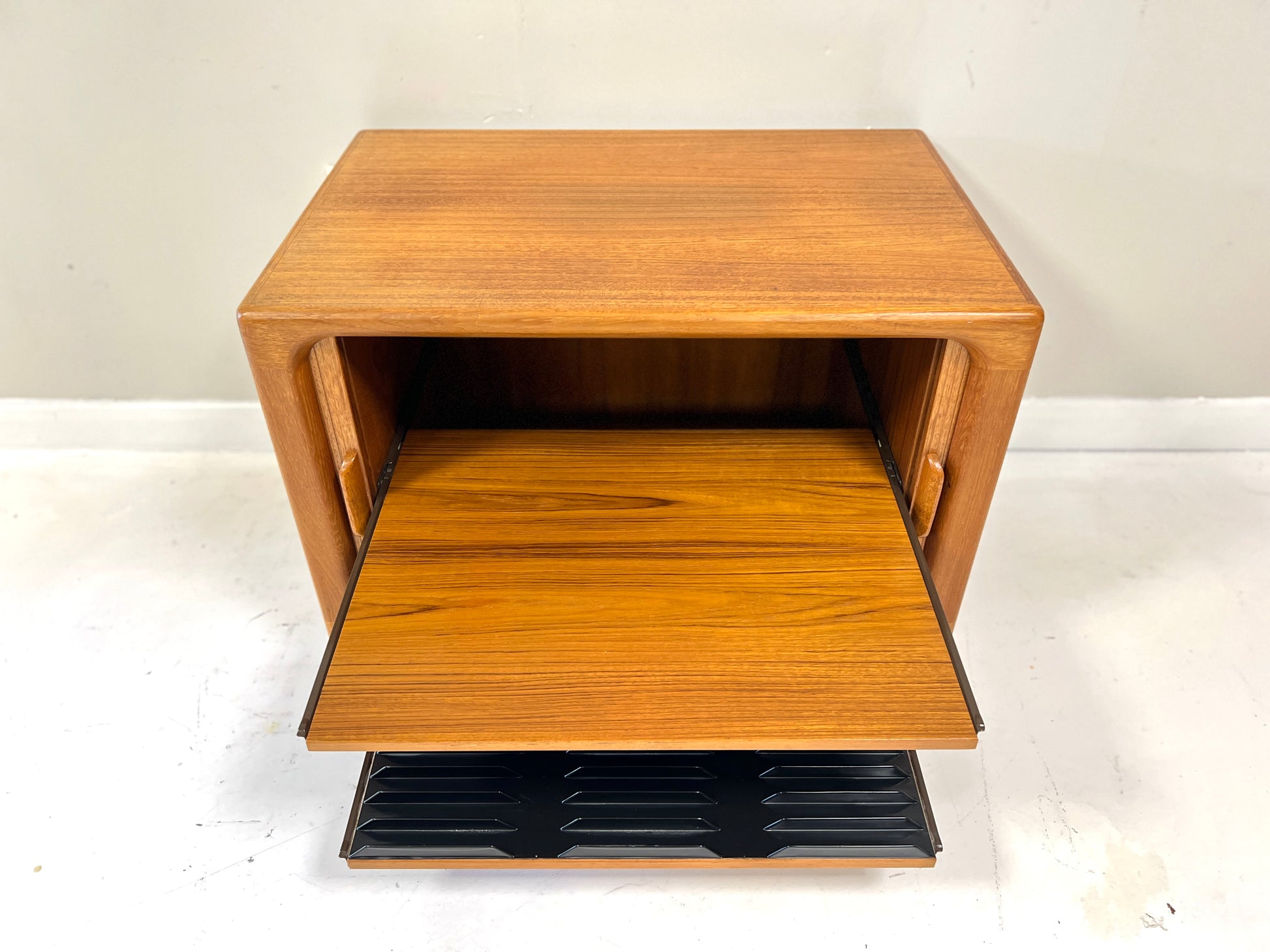 Drylund, Mid Century Danish Teak Tambour Cabinet