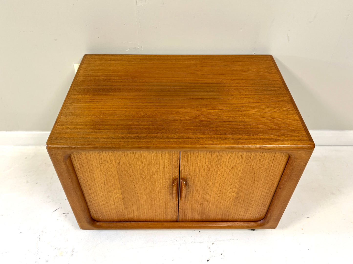 Drylund, Mid Century Danish Teak Tambour Cabinet