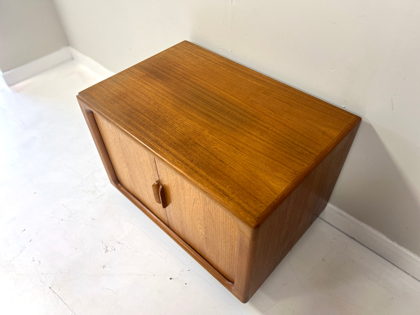 Drylund, Mid Century Danish Teak Tambour Cabinet