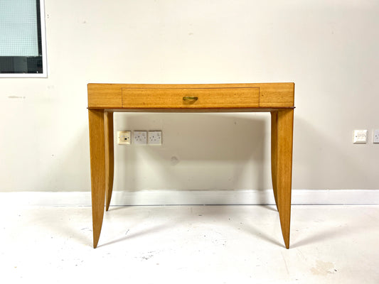 Attributed to Maison Dominique, French Sycamore Desk