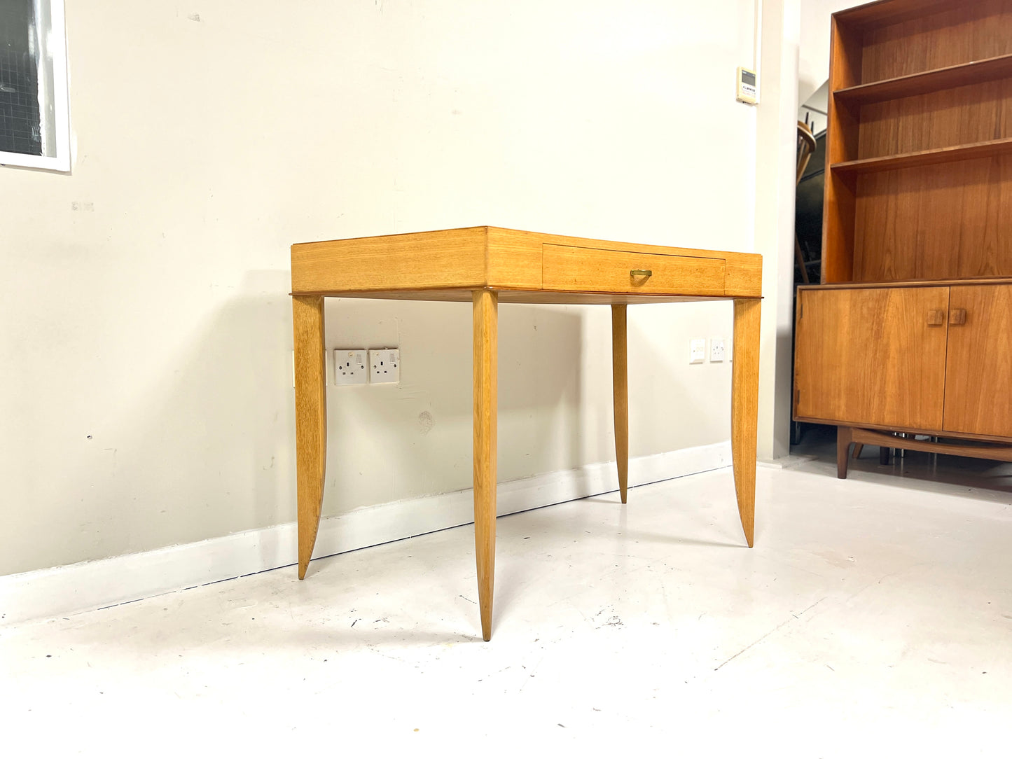 Attributed to Maison Dominique, French Sycamore Desk