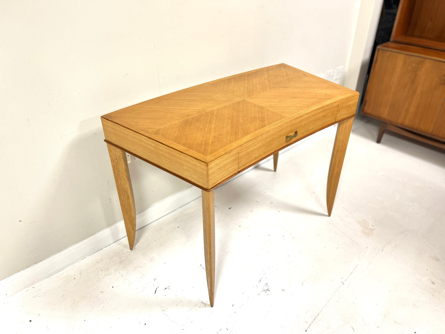 Attributed to Maison Dominique, French Sycamore Desk