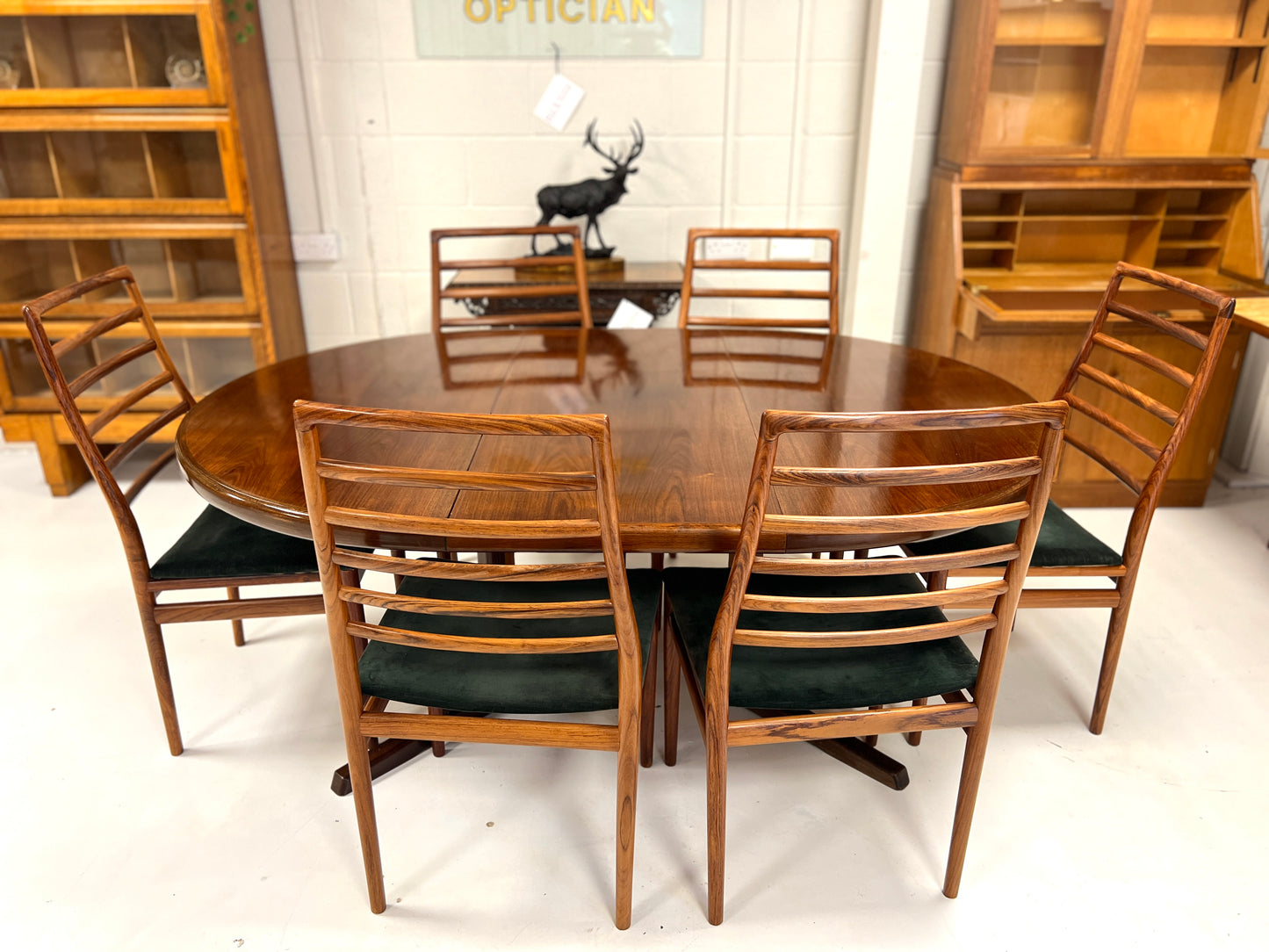Danish Rosewood Extending Dining Table by CJ Rosengaarden