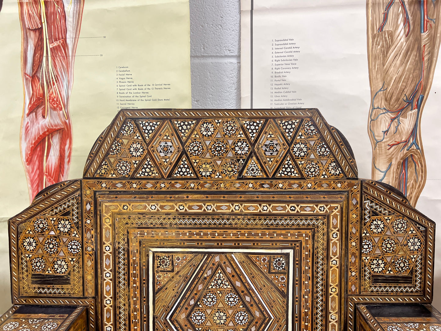 19th Century Moroccan Inlaid Club Chair