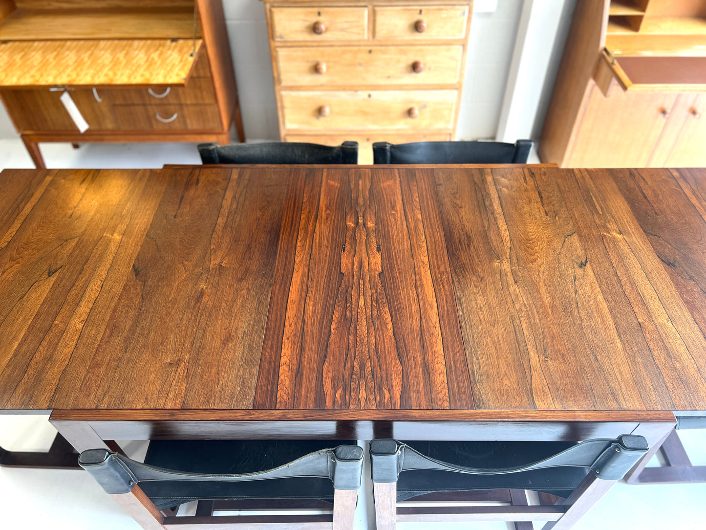 Gunther Hoffstead Rosewood Extending Dining Table for Uniflex