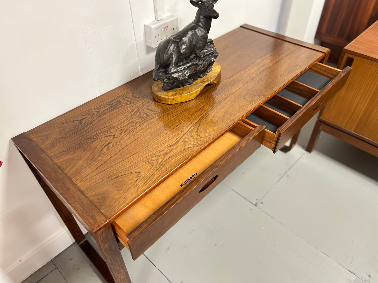 Gunther Hoffstead Rosewood Console Table for Uniflex