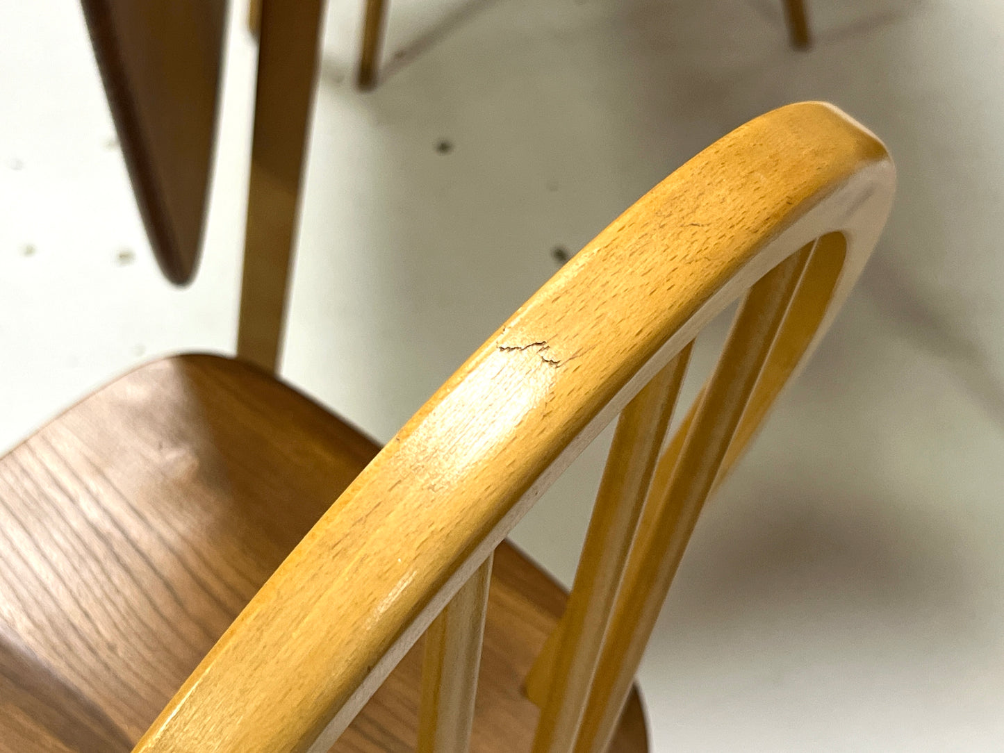 Set of 6 Ercol Model 400, Mid Century Dining Chairs