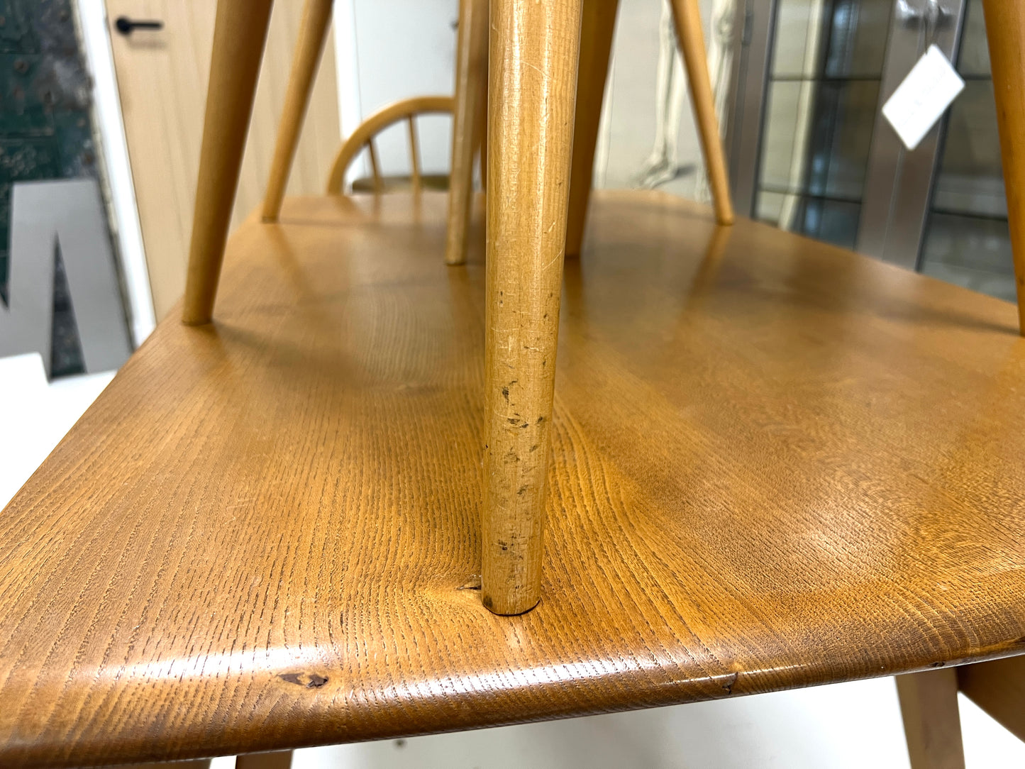 Set of 6 Ercol Model 400, Mid Century Dining Chairs