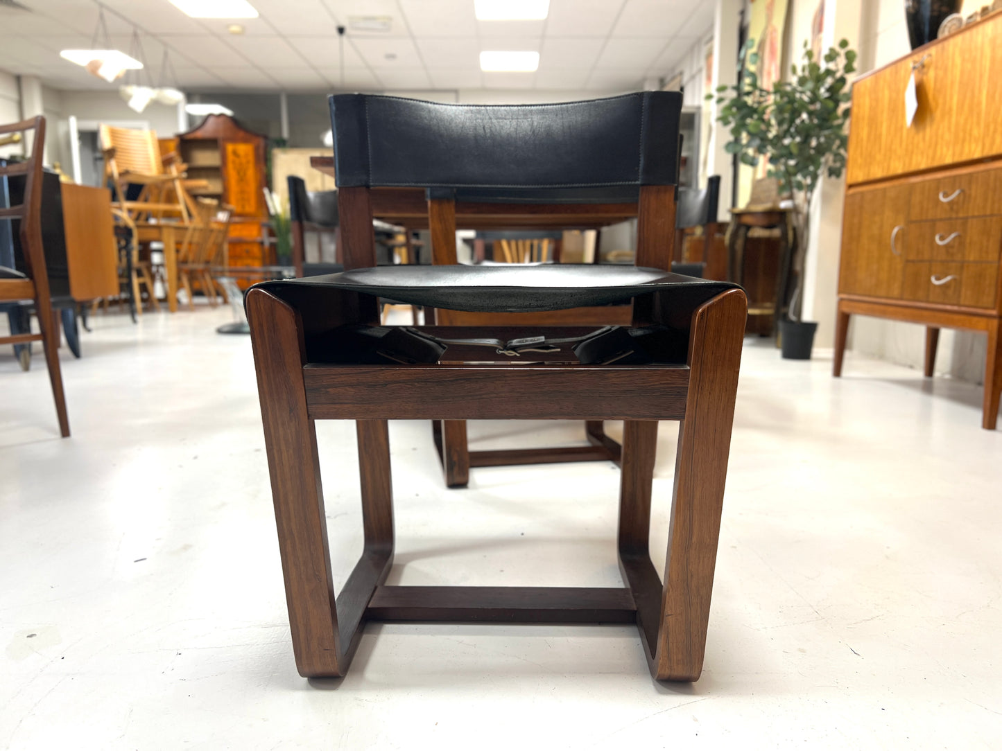 Gunther Hoffstead Rosewood Extending Dining Table & 6 Chairs for Uniflex