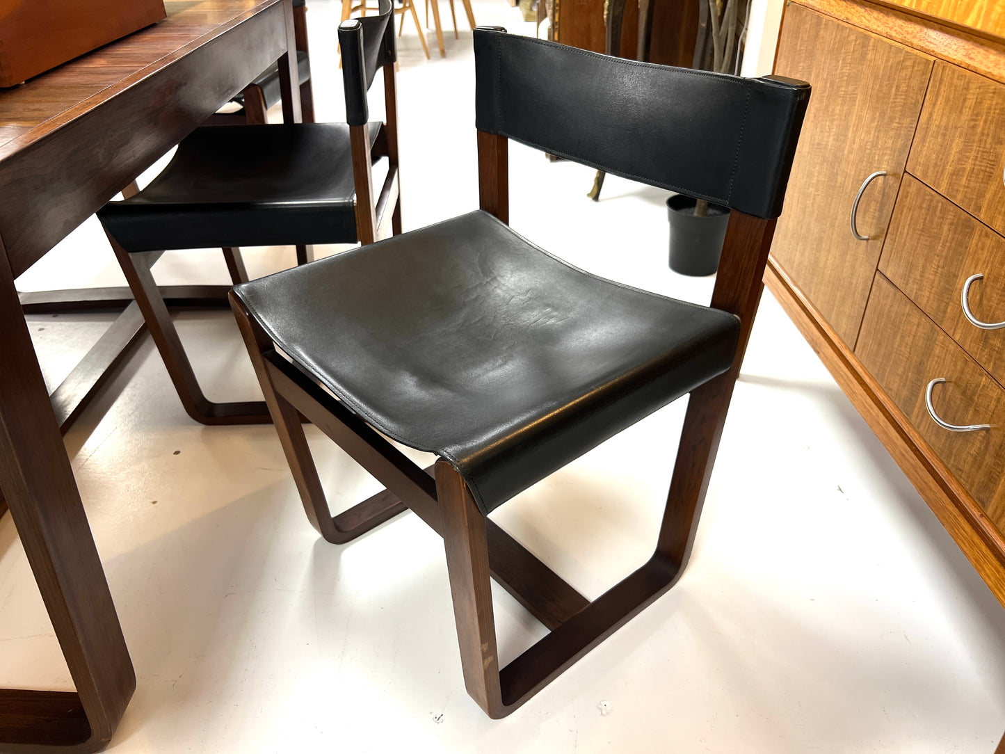 Gunther Hoffstead Rosewood Extending Dining Table & 6 Chairs for Uniflex