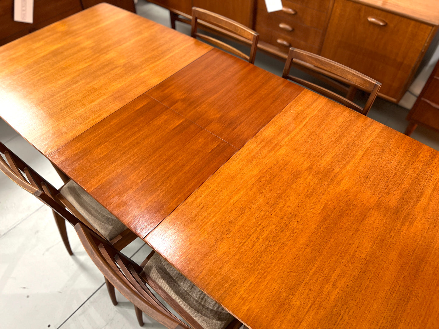 Mcintosh, Mid Century Teak Extending Dining Table and 4 Chairs