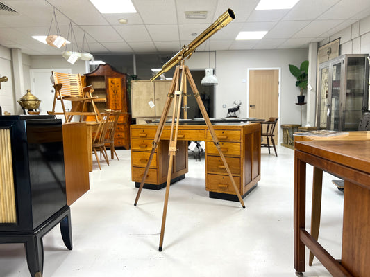 Bushnell, Harbourmaster Brass Telescope on Wooden Tripod