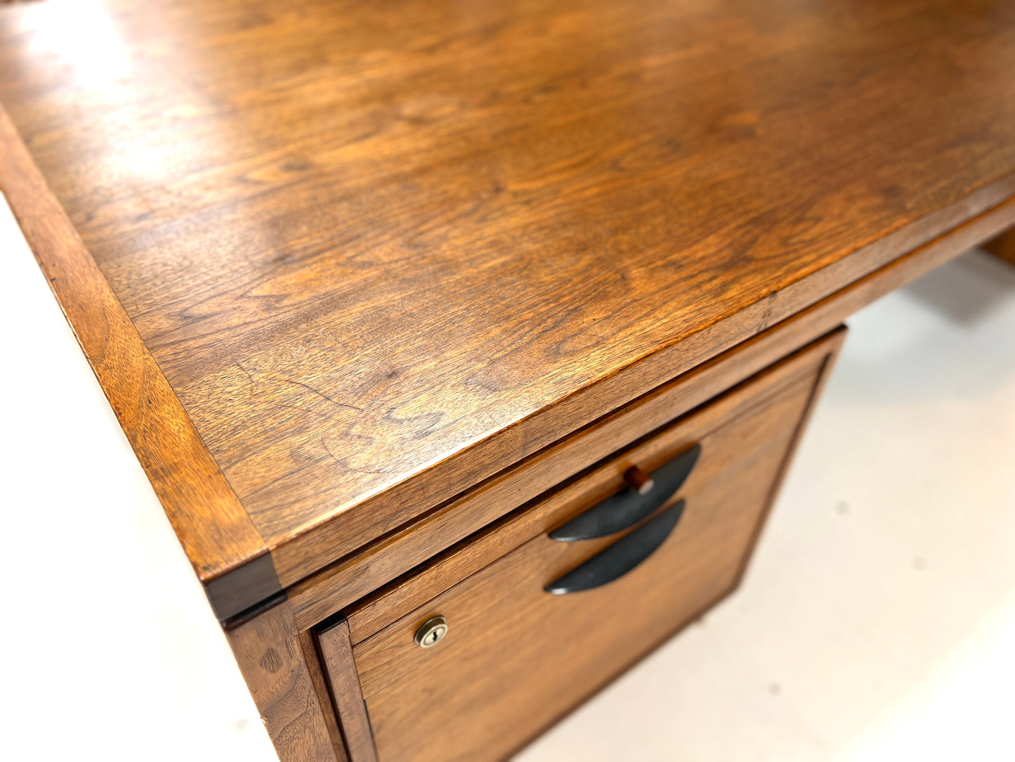 Jens Risom Designs, 7ft Walnut Executive Desk