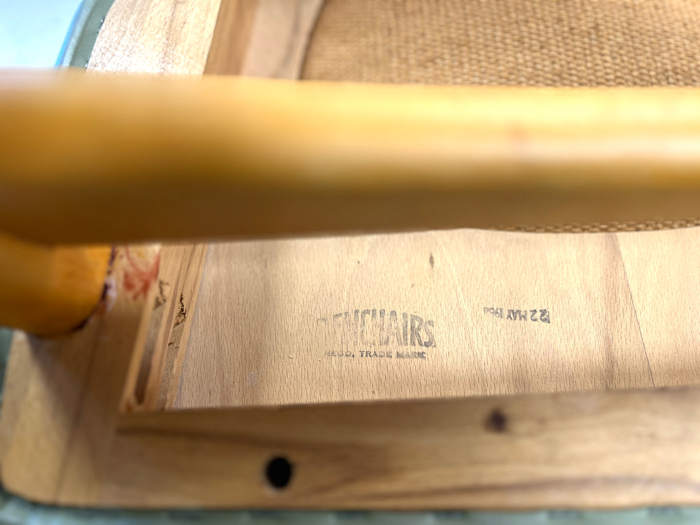 Ben Chairs, Set of Four Green Vinyl Dining Chairs