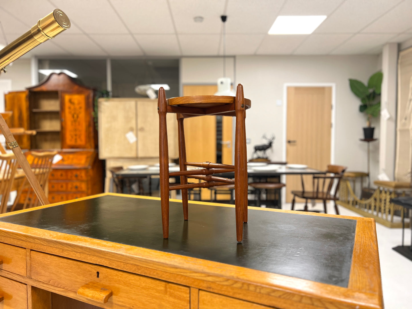 Poul Hundevad, Teak Side Table / Plant Stand with Removable Top
