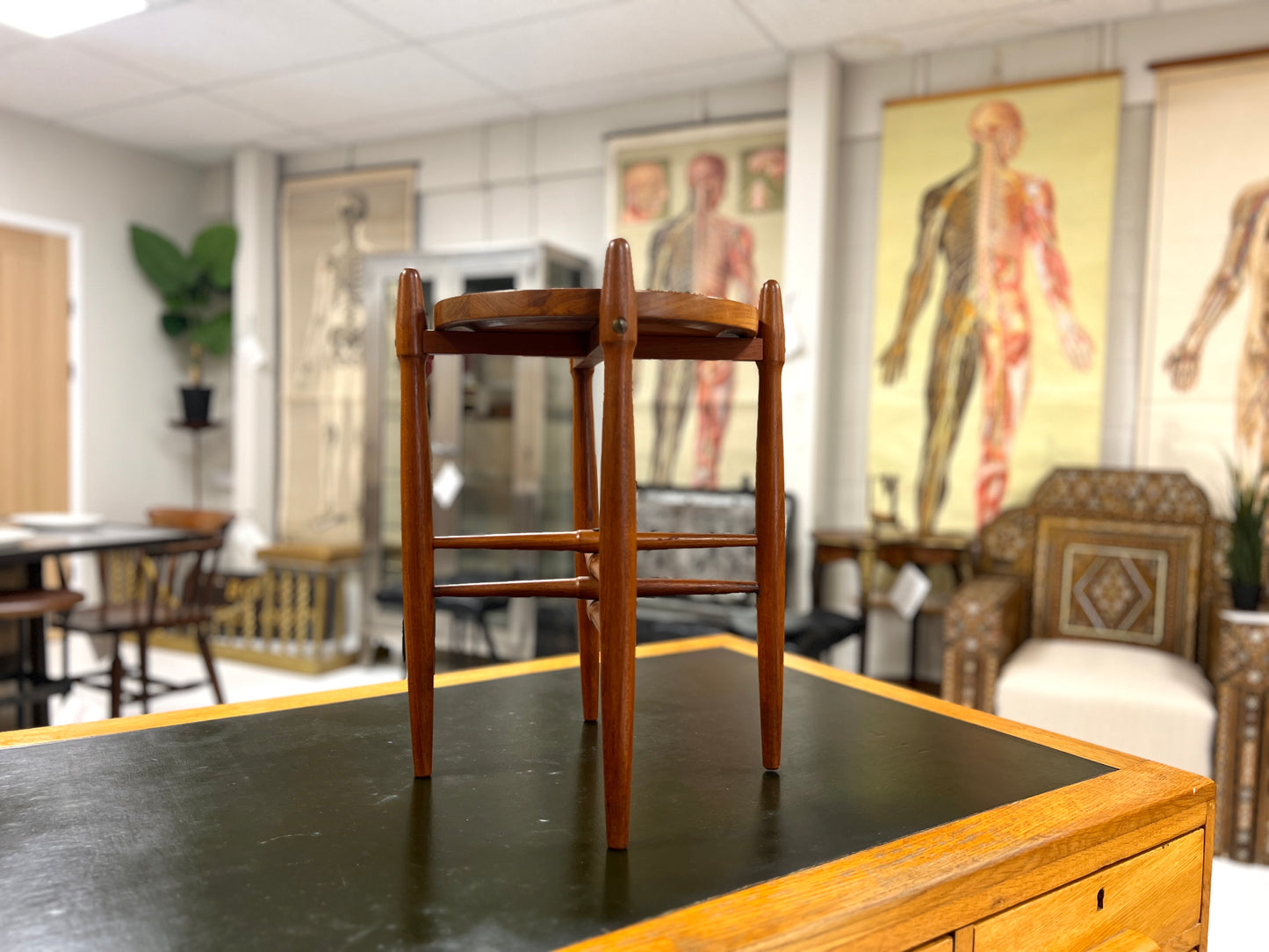 Poul Hundevad, Teak Side Table / Plant Stand with Removable Top