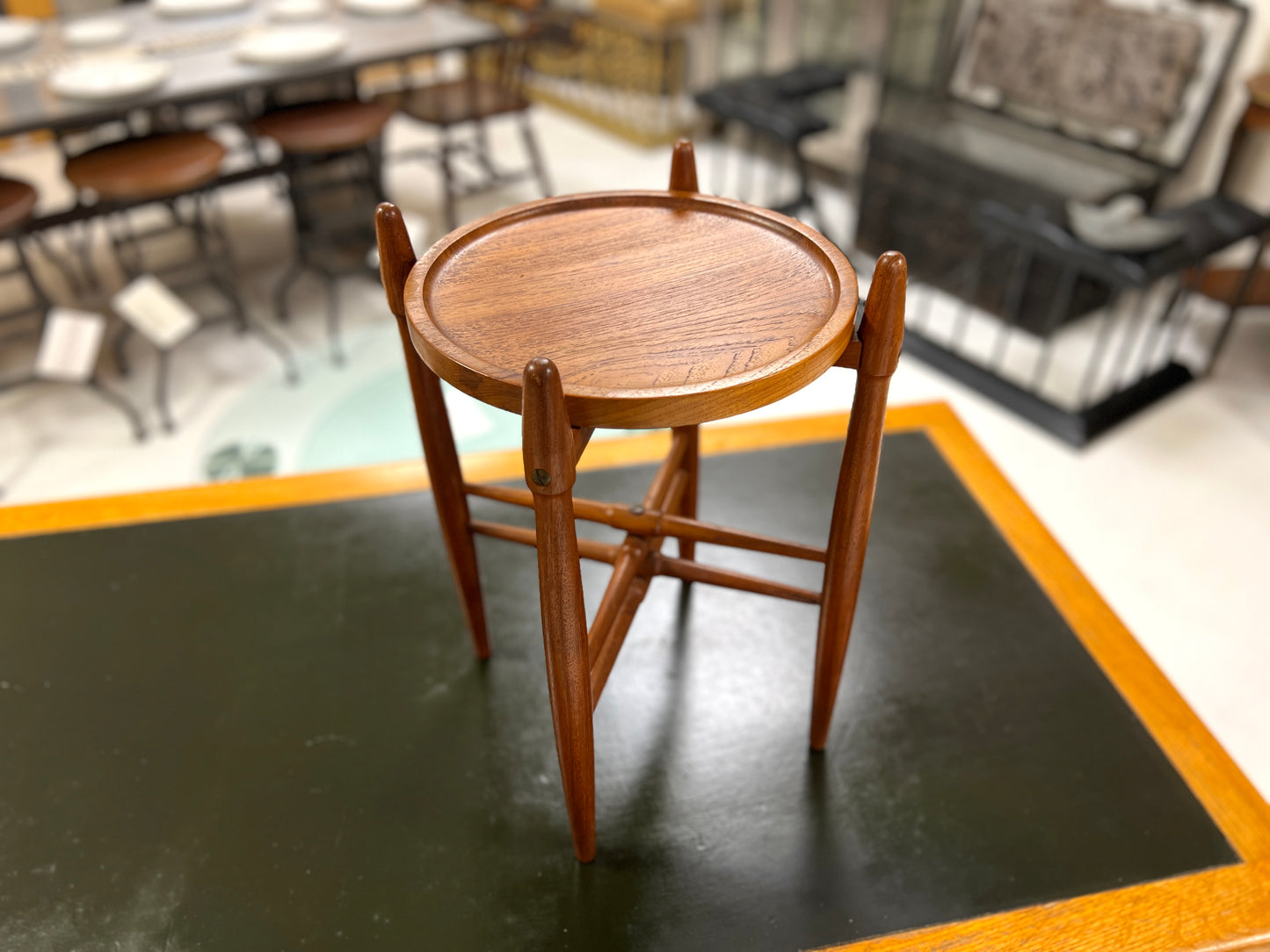 Poul Hundevad, Teak Side Table / Plant Stand with Removable Top