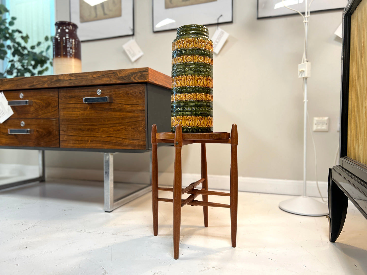 Poul Hundevad, Teak Side Table / Plant Stand with Removable Top