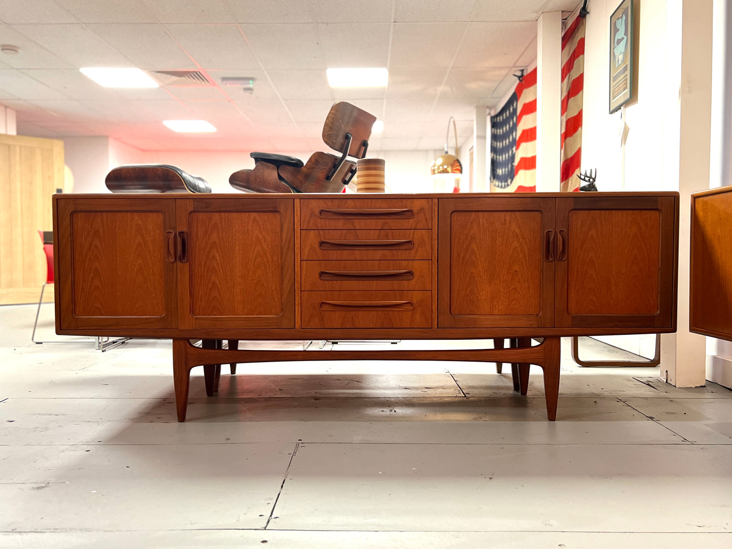 G Plan Fresco, Mid-Century, Long John Teak Sideboard