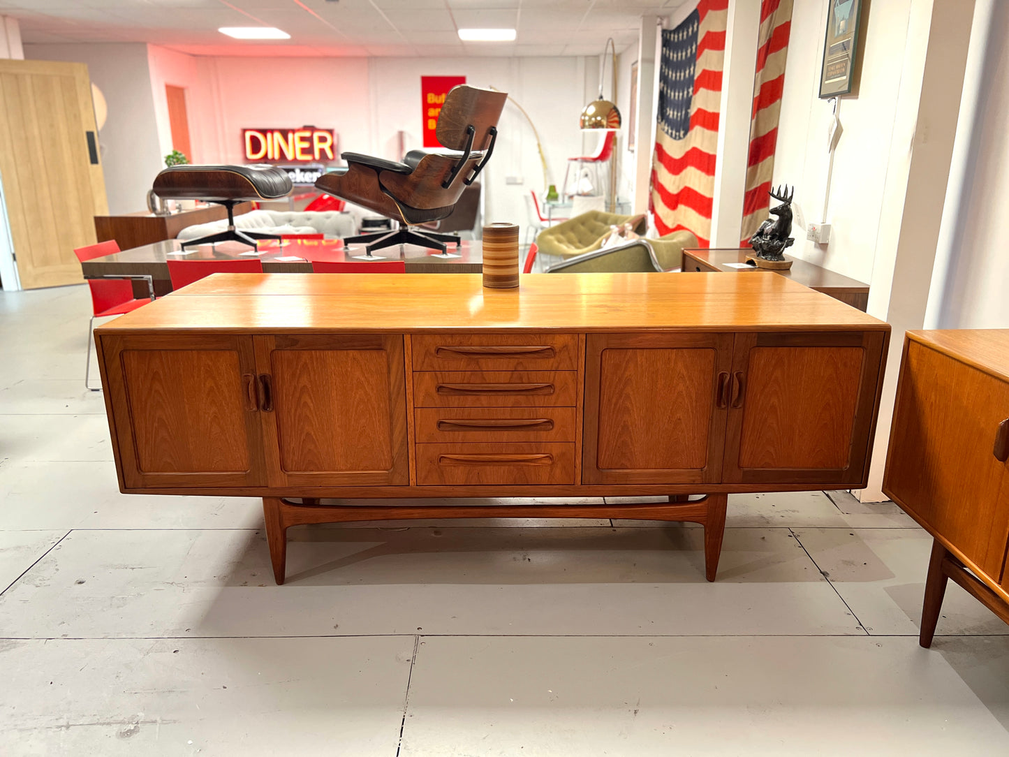 G Plan Fresco, Mid-Century, Long John Teak Sideboard